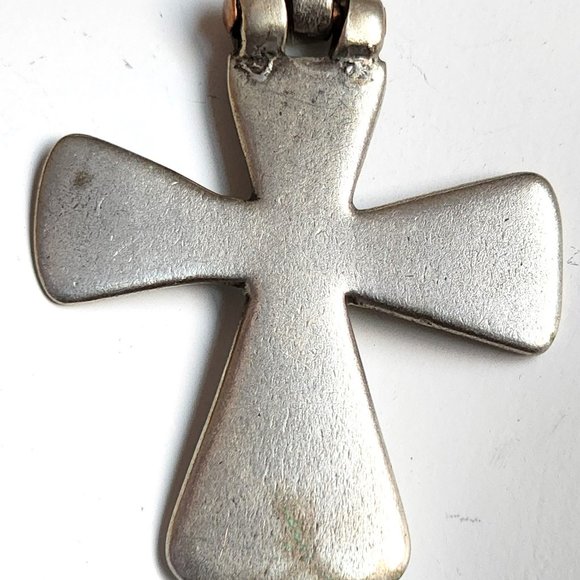 RARE 100+ Year Old Hinged Aksum Coptic Cross Enamel Bead Necklace - Picture 3 of 6